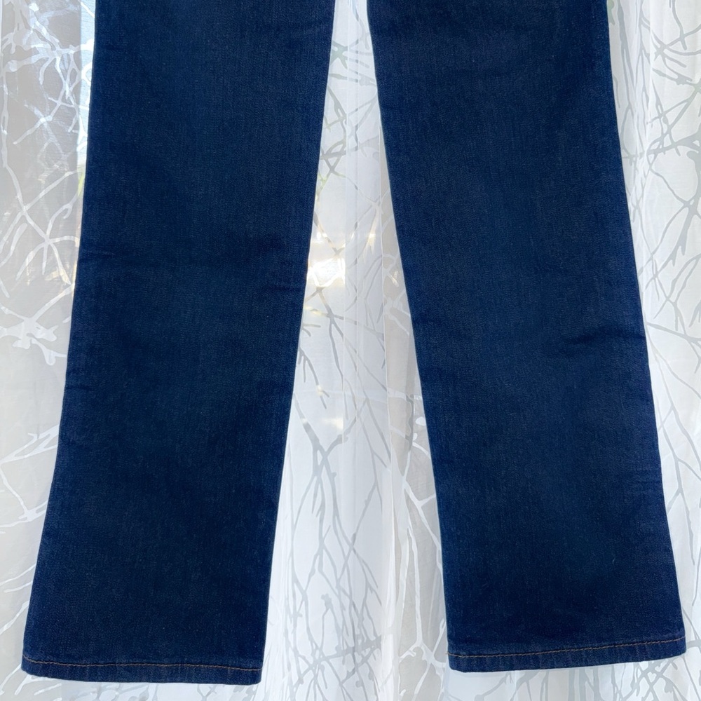 WRANGLER x STAUD DARK BLUE STRAIGHT LEG LONG JEANS - Picture 6 of 14